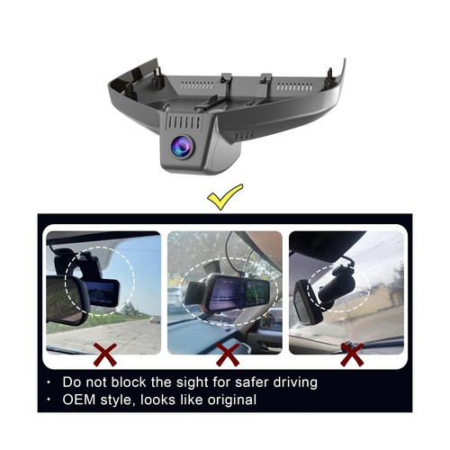 4K Dash Cam Custom fit for Cadillac Gen5 Escalade/Escalade ESV 2021-2024(Mode... - Picture 4 of 7