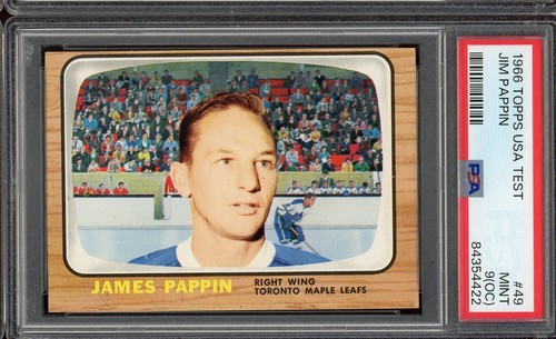 Jim Pappin #49 1966 Topps USA Test card