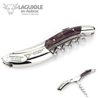 Laguiole En Aubrac Kellnermesser Acryl Violett, Edelstahl Sommelier Korkenzieher