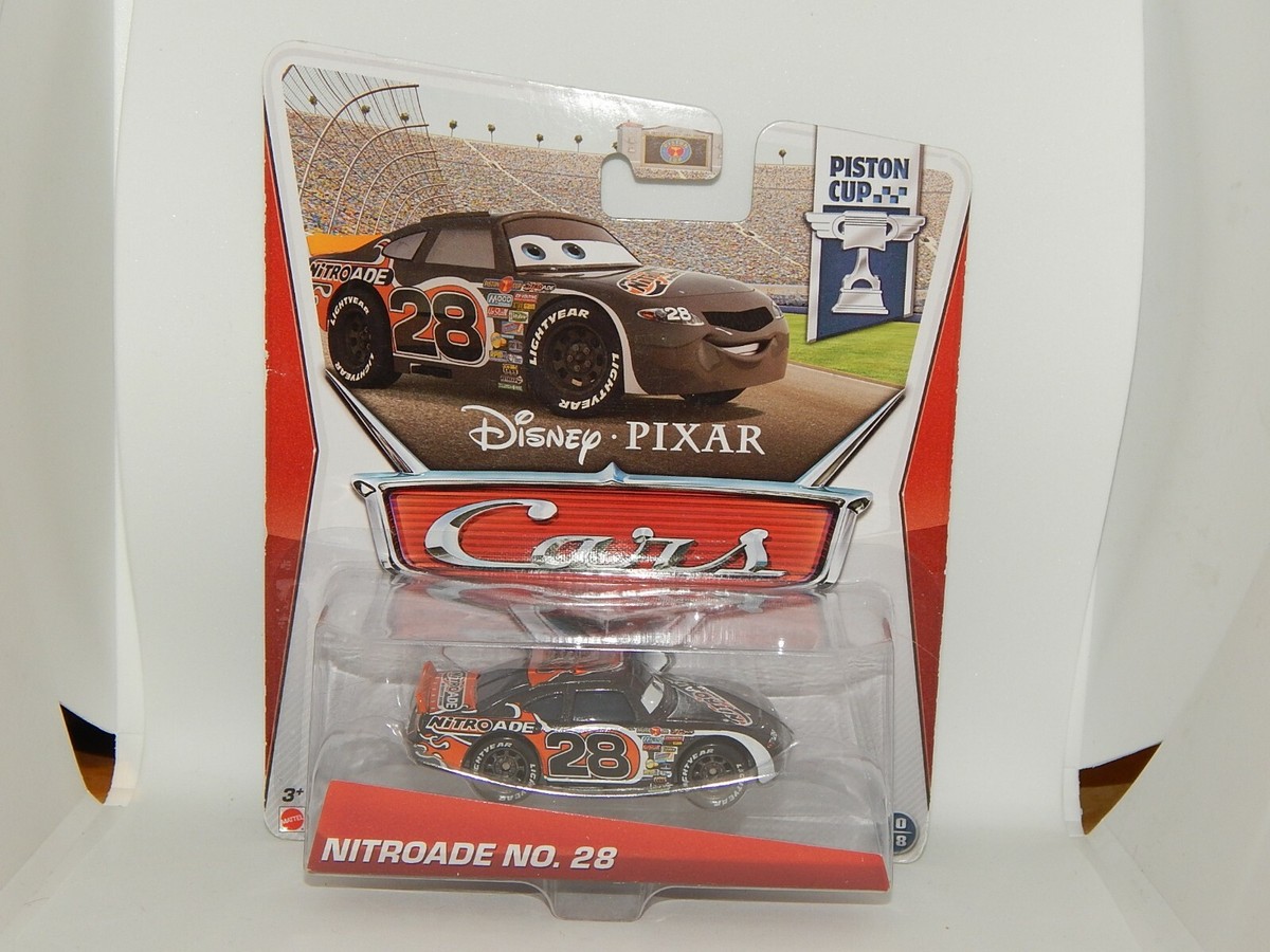 mattel disney pixar cars piston cup aiken axler nitroade no. 28 | eBay