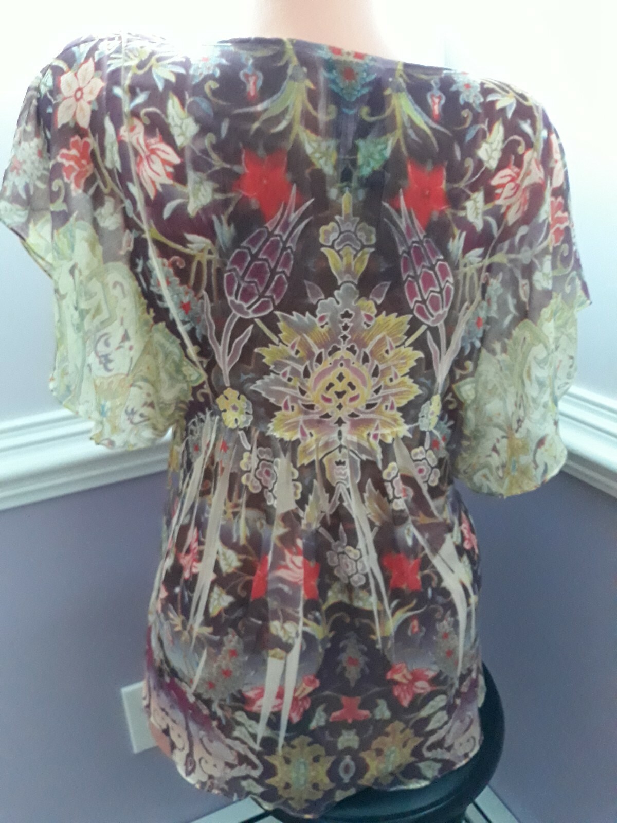Covington Size Medium polyester tunic top multico… - image 3