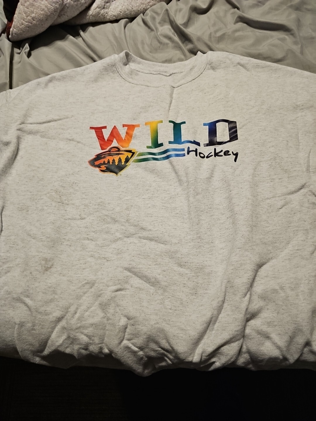 Minnesota Wild Rainbow Color Pride Sweater