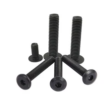 M3M4M5M6M8 Black Stainless Steel Flat Head Hexagonal Furniture Connecting Screw