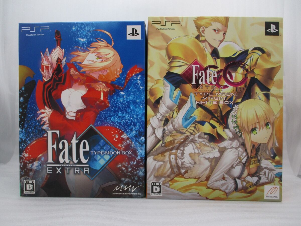 Fate EXTRA TYPE-MOON BOX & CCC TYPE MOON VIRGIN WHITE BOX w Fate EXTRA TYPE-MOON BOX & CCC TYPE MOON VIRGIN WHITE BOX w