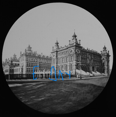 ST THOMAS'S HOSPITAL STAR GATE LONDON C1867 Magic Lantern Slide EARLY PHOTO