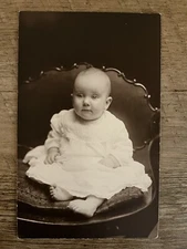 Kirkness Studio, Baby Coleman, Baltimore MD Antique Real Photo Postcard RPPC