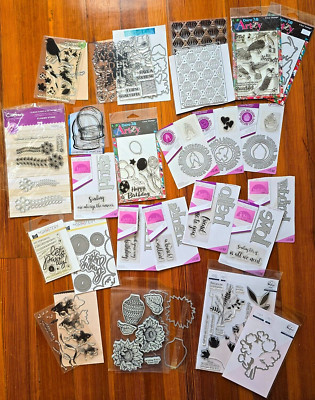 Choose among 20+ famous maker STAMP & DIE SETS, never used, w/buyer discounts