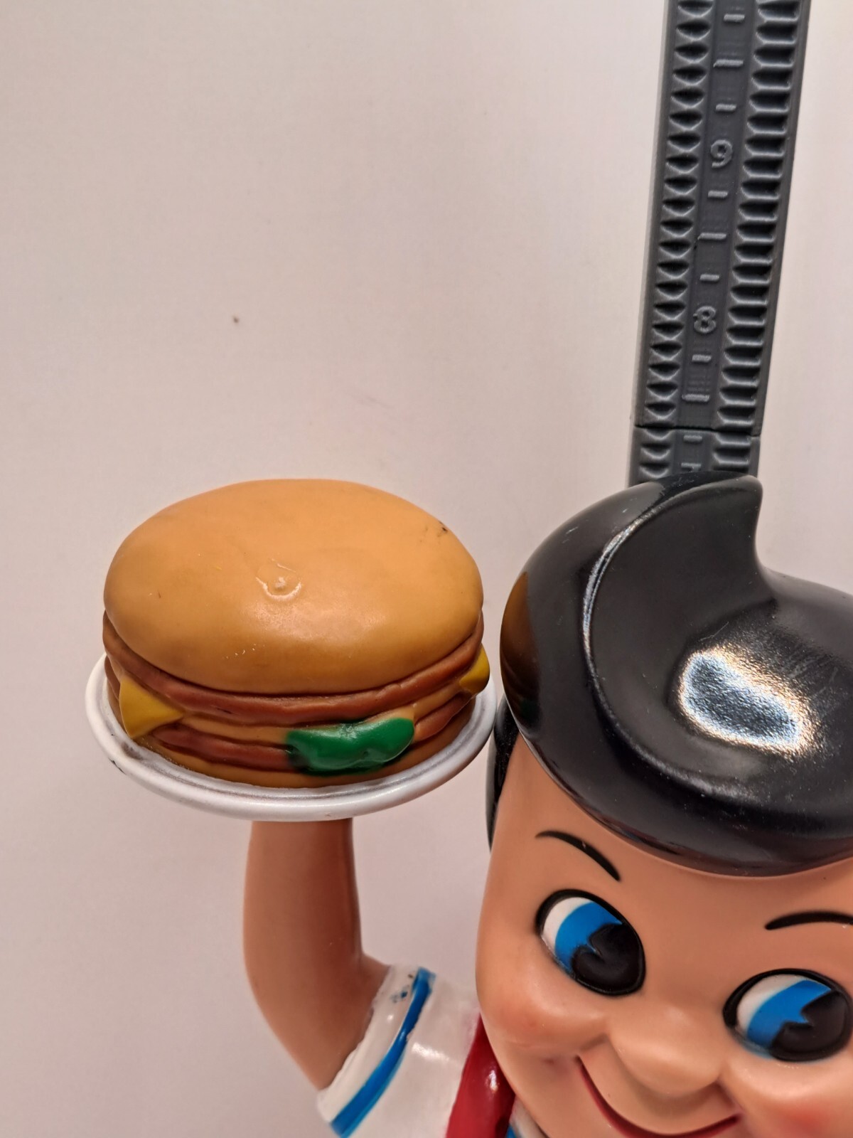 Vintage Frisch's Big Boy Plastic Bank 7" Big Boy Holding CheeseBurger