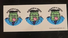 scratch and sniff stickers NEW set/3 Everything Smells Bubblegum scent