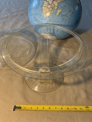 Rare Vintage 1971 National Geographic Globe With Time Ring And Measurement Cap - Picture 16 of 21