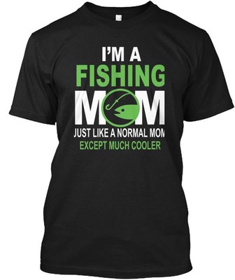 Je Suis Une Maman De Pche T-Shirt Made in the USA Size S to 5XL