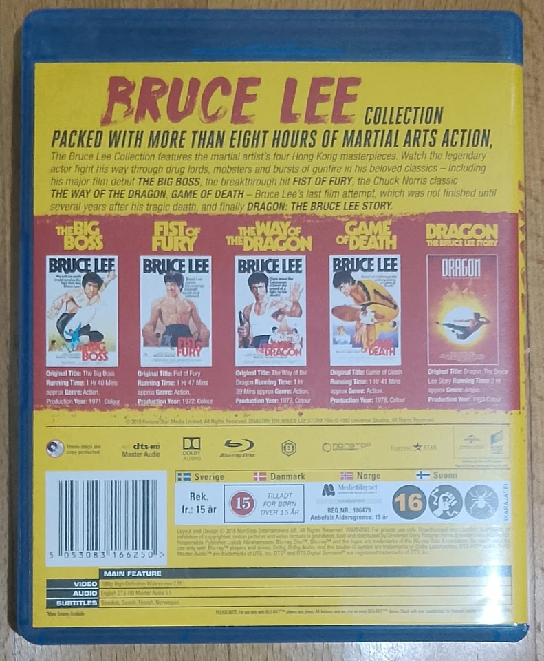 Bruce Lee Collection (5-Disc Blu-ray) EU Import with English Language - Image 2 of 4