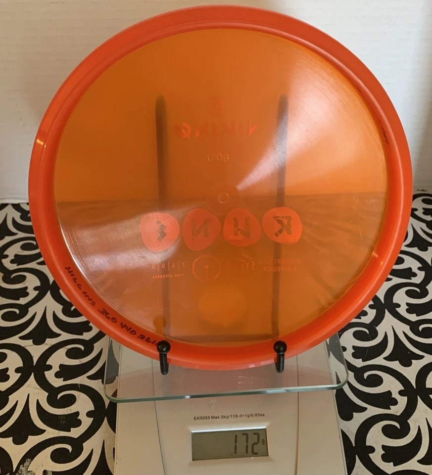 Viking Discs Storm Plastic Rune Putt & Approach 172 Grams Orange - Image 4 of 4