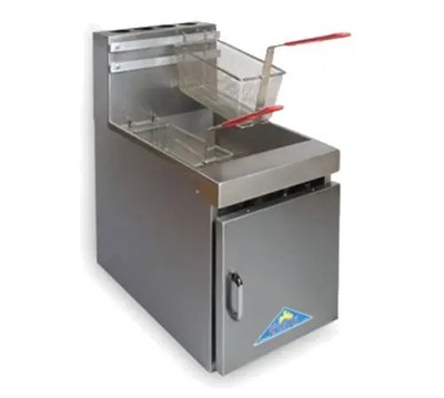 Comstock Castle 14HC 15'' Countertop Gas Fryer  w/ 35lb. Fat Capacity