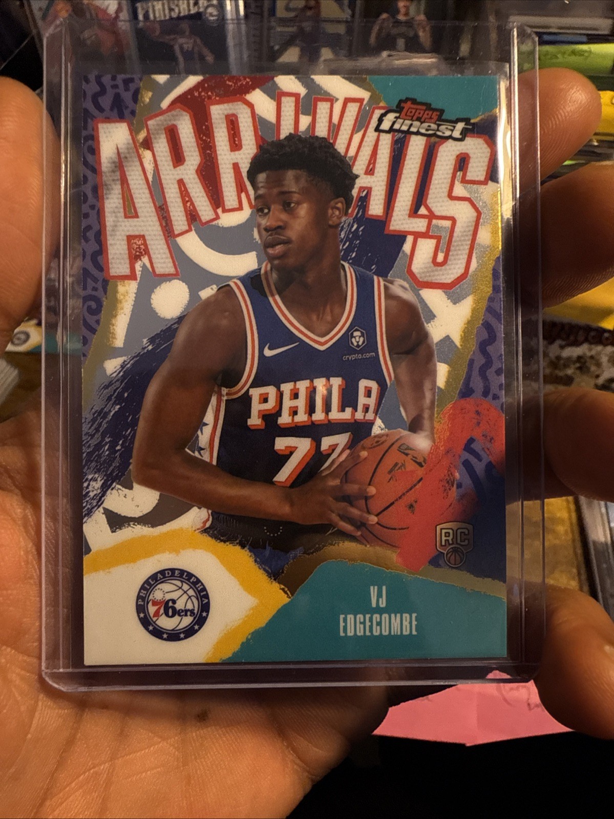2025-26 Topps Finest - Arrivals VJ Edgecombe #A-3 (RC)