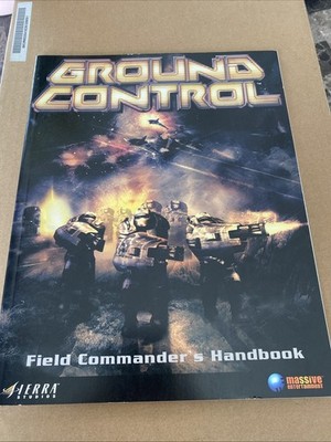 Ground Control Field Commander's Handbook, Sierra Studios, PC FREE SHIPPING