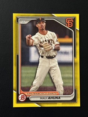 2024 Bowman - Prospects Maui Ahuna #BP-26 Yellow Border /75
