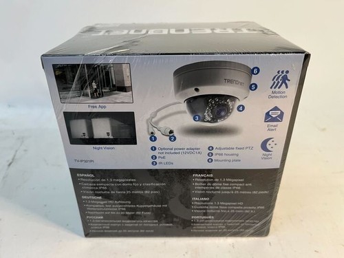 Trendnet TV-IP321PI Outdoor 1.3 MP HD PoE Dome IR Network Camera - Picture 2 of 6