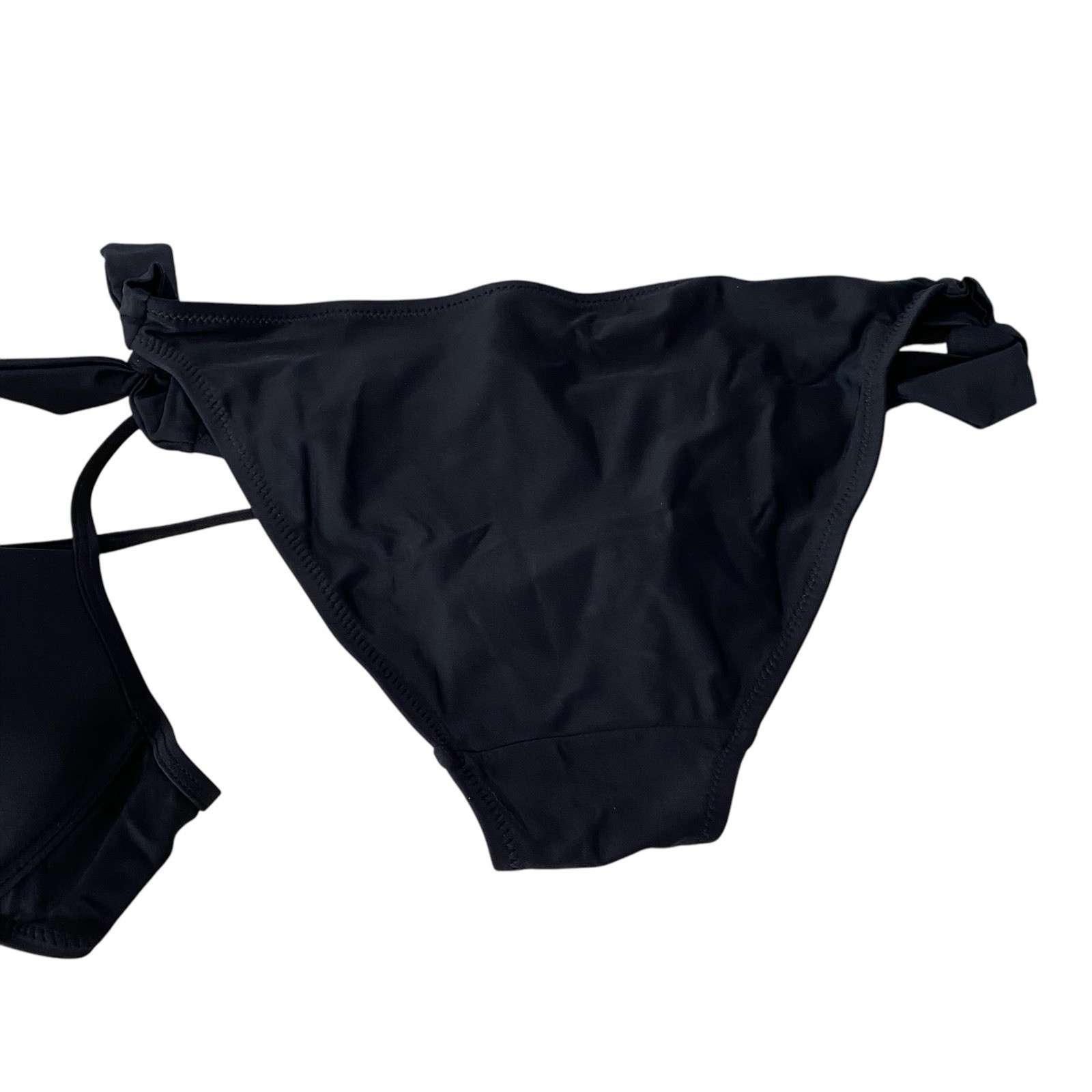 Crane Black Pleated Detail Basic Swim Swimming Sw… - image 4