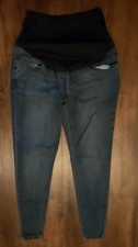 Time And Tru Maternity Jeans Women  s Size M 8-10 Slim Pregnancy Stretch Waist