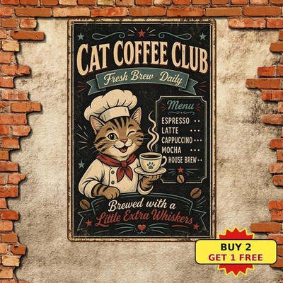 Humorous Cat Attitude Quote Touch Me And Perish Metal Sign