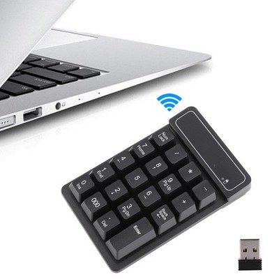 ­2.4G Wireless Mini Number Keyboard Commercial 19 Buttons USB Keypad For Office