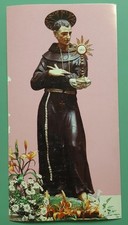 ☆ santino SAN PASQUALE Ven. Chiesa Frati Minori Ostra Vetere RARO santino locale