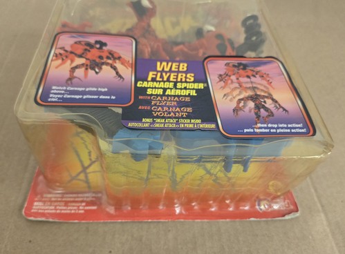97" CARNAGE SPIDER-MAN SNEAK ATTACK WEB FLYERS SPIDER MAN ACTION FIGURE MARVEL - Picture 2 of 6