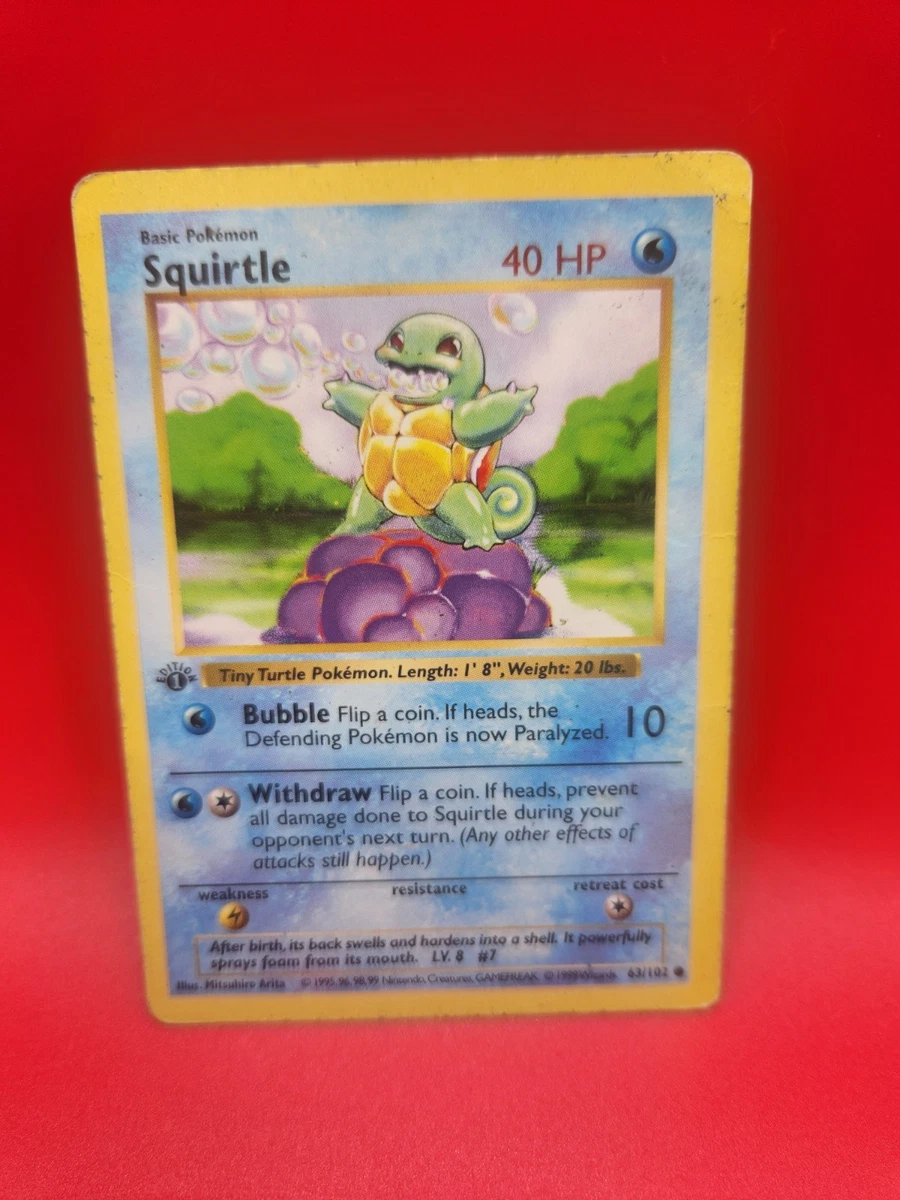 25+ Squirtle 063/102 Base Set (Shadowless) for sale | Updated Oct 2026