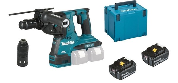 Makita DHR281ZJ Akku-Kombihammer 2X18V + Aktion DHR281Z + 2 Akkus 6Ah + Koffer-image