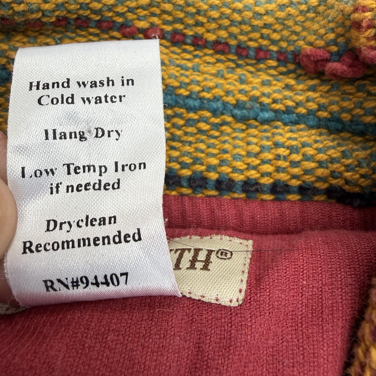 Travel Smith Artsty Patchwork Jacket Boho Artisan… - image 11