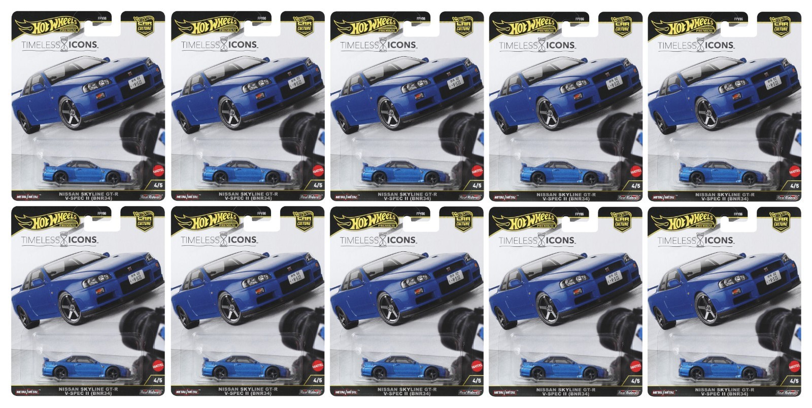 Hot Wheels Car Culture 2025 Timeless Icons - Nissan Skyline GT-R 4/5 Case of 10