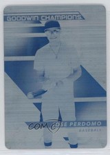 2022 Upper Deck Goodwin Champions Printing Plate Cyan 1/1 Jose Perdomo #8 1d3