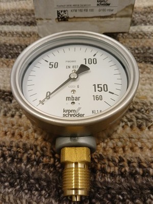 KFM160 RB 100 Gas Pressure Gauge Display