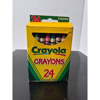 Vintage 1999 Crayola 24 Count Non-Toxic Wax Crayons Binney & Smith 52-3024 USA