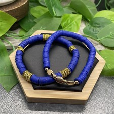 2 PC Set Heishi 7 Plus Stretch Bracelet Polymer Clay Beads B8198
