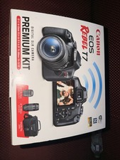 Canon EOS Rebel T7 Digital SLR Kit 24.1MP Wi-Fi Full HD Lenses Bag Chargers SD