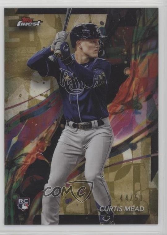 2024 Topps Finest Common Gold Refractor 44/50 Curtis Mead #78 s5j