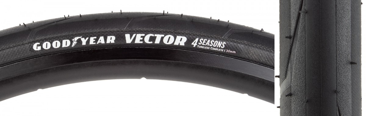 Бескамерная шина Goodyear Vector 4Seasons 700x30 с динамическим силицидом и защитой от проколов 16190₽