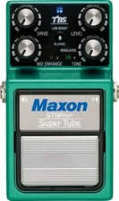 Maxon ST9Pro+ Super Tube Overdrive Guitar Effects Pedal Boost Control