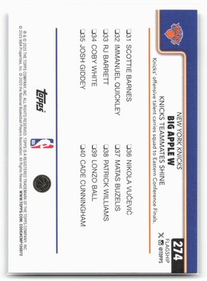 25枚限定BGS9.5×4 2016ノワールメタル ベンシモンズ ルーキーカード 2025-26 Topps #274 Big Apple W: Knicks Teammates Shine | eBay