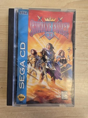 Shining Force CD (Sega CD, 1994) Authentic & Complete w/ Reg Card (Water Damage)