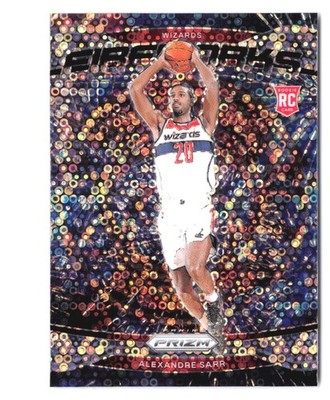 2024-25 Panini Prizm - Alexandre Sarr #21 Fireworks Silver Fast Break Prizm RC