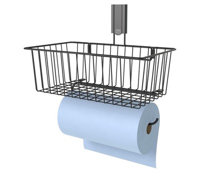 Magnetic Basket with Paper Towel Holder for Garage, Shed, Workshop, Kitchen o...