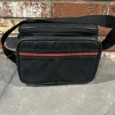 Vintage Coaster camera bag Black with Red Str...