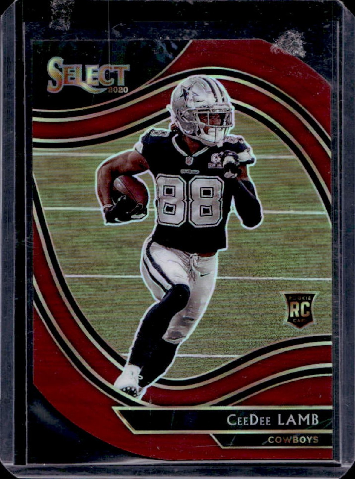 2020 Select CeeDee Lamb RC Maroon Prizm Die Cut Field Level #357 Cowboys