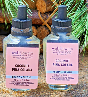 2Pcs~ SUMMER~    COCONUT PINA COLADA~Bath Body WALLFLOWER REFILL~SHIP FREE