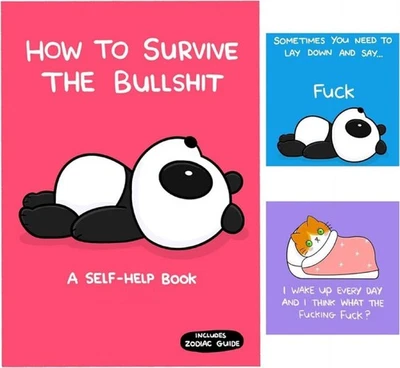 How To Survive The Bullshit A Self-Help Book English Dark Humor Books Paperback