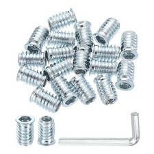 20 Pcs Threaded Insert for Wood, 5/16" - 18 Metal Threaded Studs 20mm Length