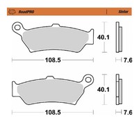 Moto-Master Bremsbelag Roadpro Sinter (FüR: BMW R 1300 GS KA1 23-24 Hinten )